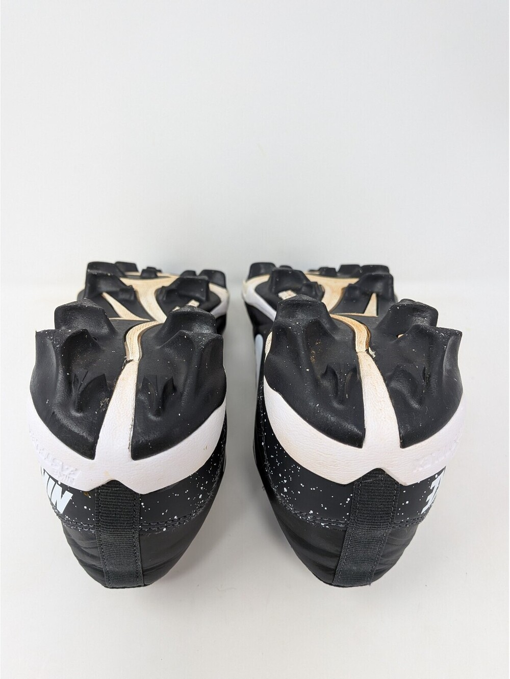 Nike Alpha Huarache 4 Keystone Men’s 7 Black White Cleats DJ6524-003 - Picture 4 of 12